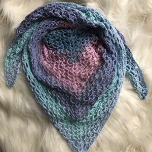 Handmade Crochet Triangle Scarf